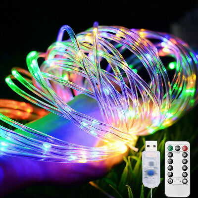 33ft 100 LED Strip Rope Light Tube String Outdoor Garden Party Decoration Lights $12.99