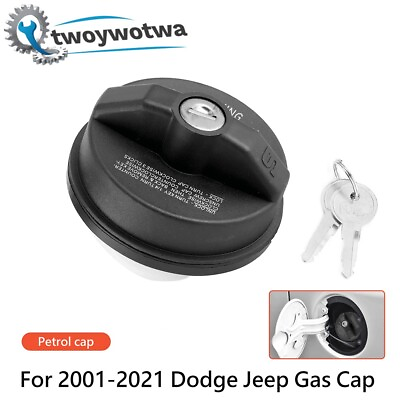 #ad 1x Fuel Cap Locking Gas For Chrysler Dodge Ram Jeep Wrangler 2001 2021 5278655AB $7.59