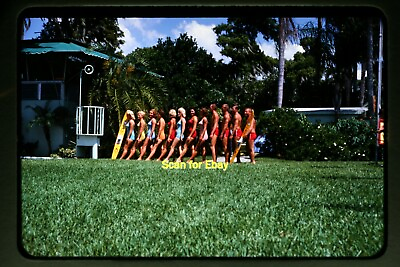#ad Young Women Water Ski Team at Cypress Gardens in 1963 Original Slide aa 4 19b $9.99