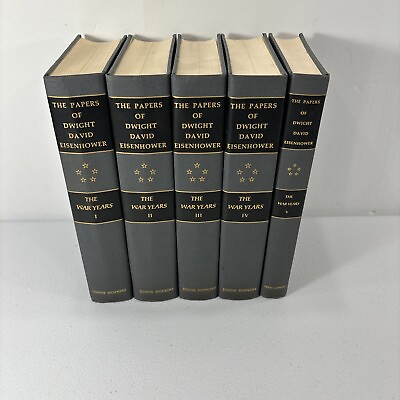 #ad The Papers of Dwight David Eisenhower 1971 The War Years Volumes 1 5 I V $35.00