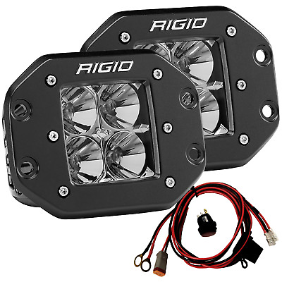 RIGID 212113 D Series PRO LED Lights Pair of Flush Mount Dually Flood Projection $259.99
