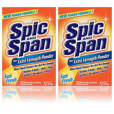 #ad Spic And Span Sun Fresh Multi surface Extra Strength Powder 27 Ounces 2 Pack $48.61