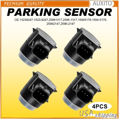 #ad 4X Reverse Backup Parking Bumper Assist Object Sensor 15239247 For Chevy GMC $22.32