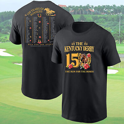 #ad Kentucky Derby Horse Racing 2024 Shirt Celebrating 150 Years Kentucky Derby Tee $10.99