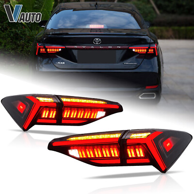 Smoked LED Tail Lights Black Lens Rear Lamp Assembly For Toyota Avalon 2019 2021 $329.99