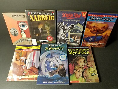 #ad 7 CHOOSE YOUR OWN ADVENTURE PICK A PATH ADVENTURE TYPE GAMEBOOK BOOK LOT $40.00