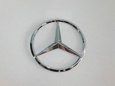 #ad 90mm Chrome Star Rear Trunk Emblem Logo Badge Decal Sticker for Mercedes Benz $9.98