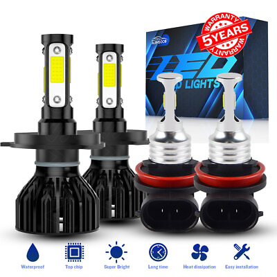 #ad LED Headlight Bulbs Kit High Low Beam Fog Light For Toyota Tundra 2014 2020 $39.99