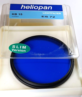 #ad Heliopan 72mm KB 15 80A Blue Cooling Color Coated Lens Filter Germany 72 mm ES72 $39.99