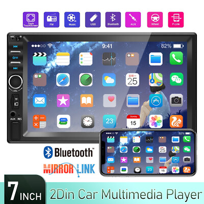 #ad Universal 7quot; Double 2 DIN Car MP5 Player Bluetooth Touch Screen FM Stereo Radio $28.40