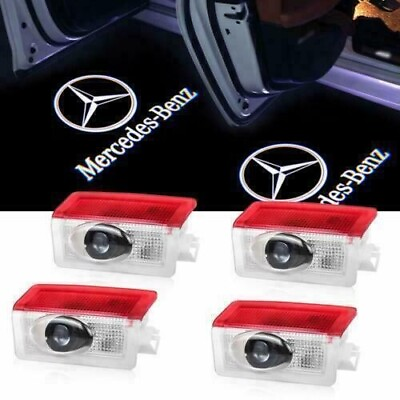 4PCS LED Door Courtesy Light Ghost Shadow Laser Projector for Mercedes Benz $21.99