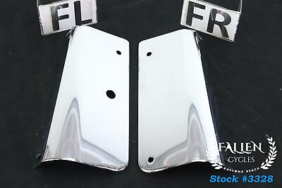 #ad 2007 Harley Softail CHROME Front Fork Headlight Left Right Cover Set $27.00