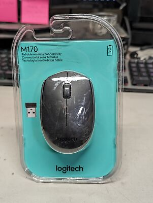 #ad Logitech M170 Wireless Mouse for PC Mac Laptop with USB Mini Receiver Black $8.95