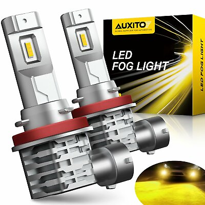 #ad AUXITO H8 H11 H9 LED Front Fog Driving Light 3000K Yellow Golden Bulb DRL Canbus $21.99