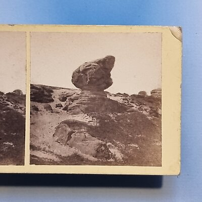 #ad Rusthall Tunbridge Wells Stereoview 3D C1880 Real Photo Toad Rock Formation Kent GBP 22.95