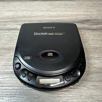 #ad Sony Discman D 220 Portable CD Player Test Work Well No Back Cover $17.87