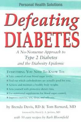 #ad Defeating Diabetes Paperback By Davis Brenda VERY GOOD $4.05