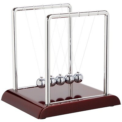#ad Newton#x27;s Cradle Swinging Balls Pendulum for Relief and Decor 7x6x7 In $15.99