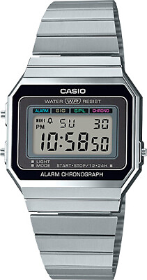 Casio Men#x27;s Quartz Alarm Chronograph Vintage Style 35mm Digital Watch A700W 1A $27.99