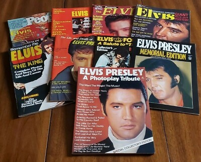 #ad Elvis Presley 9 Magazines for 1 price ELVIS ELVIS ELVIS $58.95