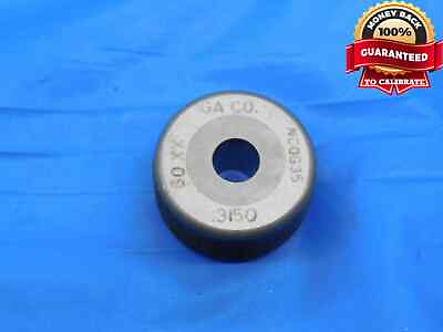 #ad .3150 CL XX CARBIDE MASTER PLAIN BORE RING GAGE .3125 .0025 5 16 8 mm .315 $49.99