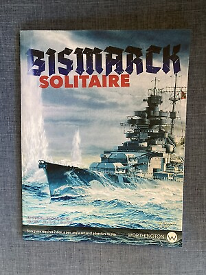 #ad Worthington Publishing Wargames Bismarck Solitaire $50.00