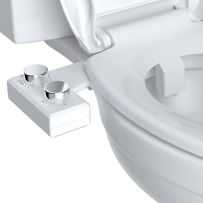 #ad Bidet Fresh Water Spray Kit Non Electric Toilet Seat Attachment with Dual Nozzle $29.99