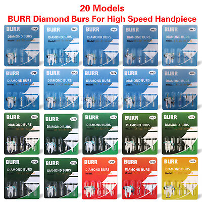 #ad 100Pcs Dental Diamond Burs For High Speed Handpiece Medium FG 5Pcs Pack $16.99