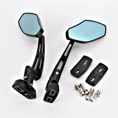 #ad 1Pair Universal Rearview Mirrors fits on Any 6mm Thread Sports Motorcycle Bikes $43.99