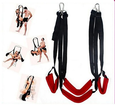 #ad Leopard 360 Spinning Sexy Swing Sling Suspension Door Hanging Restraint Women $26.20