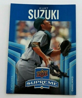 #ad Kurt Suzuki 2010 Upper Deck Supreme Blue Insert S 33 Mariners $1.39