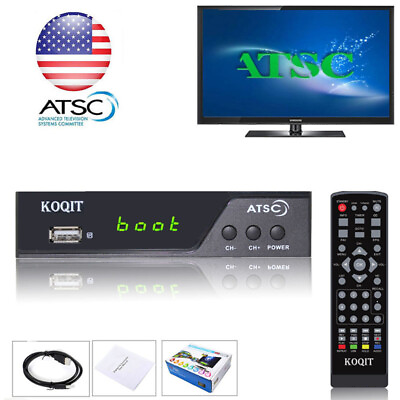 #ad HDTV ATSC Digital Converter Box TV Recording Clear QamTV Tuner USB Media Player $29.99