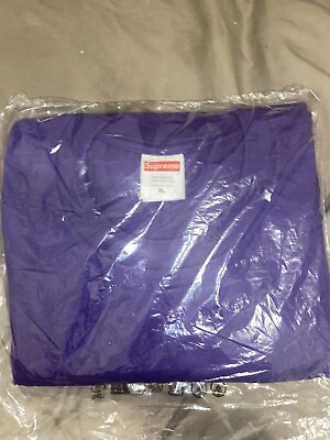 #ad *IN HAND* Size XL Supreme Camo Box Logo T shirt Tee FW23 Purple 2023 $79.98
