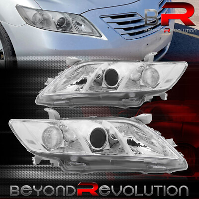 #ad For 2007 2009 Camry JDM Chrome Projector Clear Signal Driving Head Lights Lamps $66.99