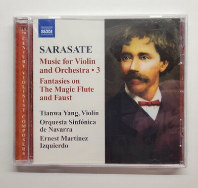#ad Sarasate Music for Violin amp; Orchestra 3 Fantasies On The Magic Flute amp; Faust CD $12.99
