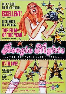 #ad 1997 Boogie Nights Movie Poster 11X17 Mark Wahlberg Burt Reynolds Diggler 🍿 $12.87
