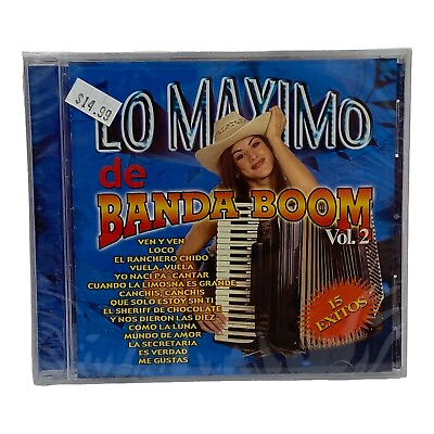 #ad Banda Boom: Lo Maximo de Banda Boom Vol. 2 CD 2002 Protel 15 Exitos Sealed $10.97