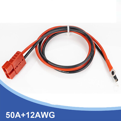 #ad 50A12AWG For Anderson Plug Forklift Battery Charging Line Connector Cable US $10.67