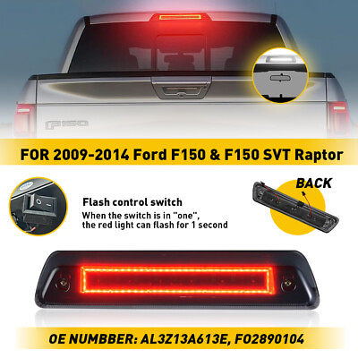 #ad For Ford F150 Raptor LED 3rd Third Brake Light High Mount Stop Lamp AL3Z13A613E $34.19