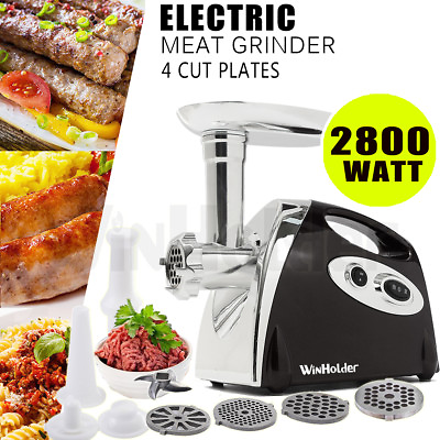 #ad Electric Meat Grinder Kitchen Food Sausage Mincer Tool 2800W 4Blades Black $53.99