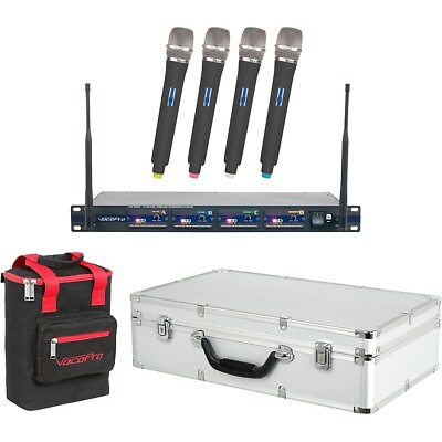 #ad VocoPro UHF 5800 Plus 4 Mic Wireless System with Mic Bag Band 9 $399.99