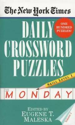 #ad The New York Times Daily Crossword Puzzles Monday Volume I By Nyt GOOD $5.18