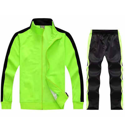 #ad 2 Piece Set Tracksuit Sweatsuit Sportswear Men Jacket Pants Sets Suits Mens $34.79