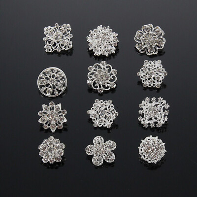 #ad Crystal Brooches Rhinestone Brooches Crystal Button Brooches $11.03
