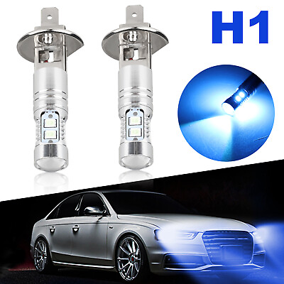 2x 8000K ICE Blue H1 100W High Power CREE LED Headlight High Low Beam Fog Bulbs $9.98