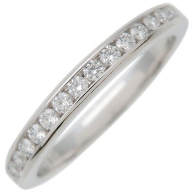#ad Auth Tiffanyamp;Co. Half Circle Channel Setting Diamond Ring PT950 US4.5 Used F S $811.75