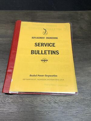 #ad Engine Repair Service Bulletins Replacement Engineering Sealed Power Manual $7.00