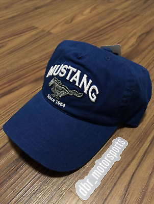 #ad NEW FORD MUSTANG Officially Licensed Blue Snapback Hat $19.99