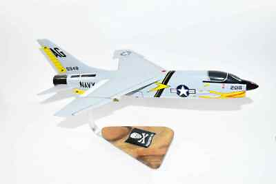 #ad VF 84 Jolly Rogers F 8C 1962 ModelVought F 8 Crusader18quot;Mahogany Scale $359.00