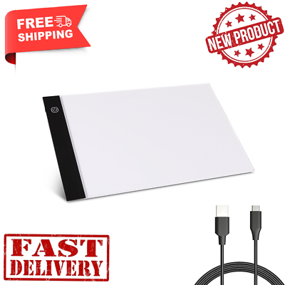 #ad A4 LED Light Box Tracer USB Power Adjustable Light Tablet Board Pad White Us New $22.33